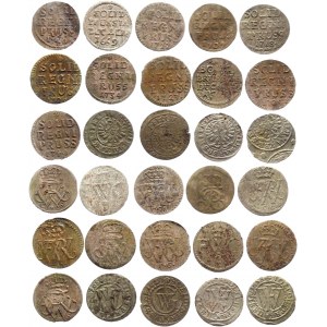 German States Lot of Prussia Schilling 1654 - 1740