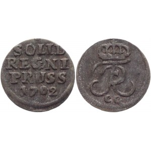 German States Prussia Schilling 1702 CG Königsberg