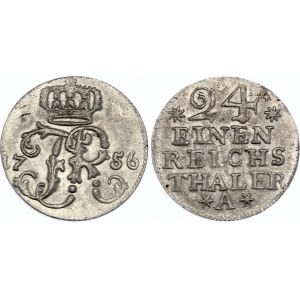 German States Prussia 1/24 Thaler 1756 A