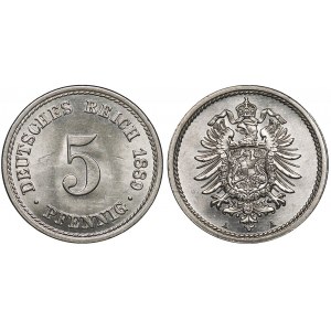 Germany - Empire 5 Pfennig 1889 А