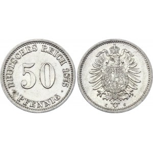 Germany - Empire 50 Pfennig 1875 C