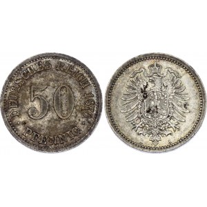 Germany - Empire 50 Pfennig 1876 A