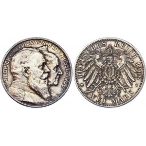 Germany - Empire Baden 2 Mark 1906 G