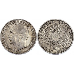 Germany - Empire Baden 3 Mark 1910 G