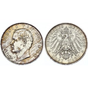 Germany - Empire Bavaria 3 Mark 1910 D
