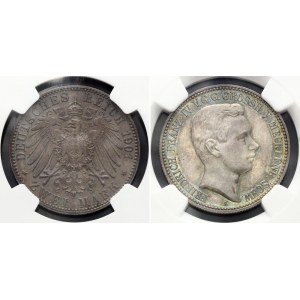 Germany - Empire Mecklenburg-Schwerin 2 Mark 1901 A NGC PF 65