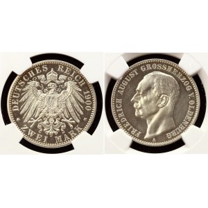 Germany - Empire Oldenburg 2 Mark 1900 A NGC PF62