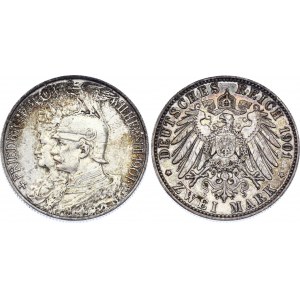 Germany - Empire Prussia 2 Mark 1901 A