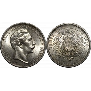 Germany - Empire Prussia 3 Mark 1910 A