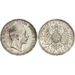 Germany - Empire Prussia 5 Mark 1900 A