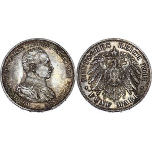 Germany - Empire Prussia 5 Mark 1913 A