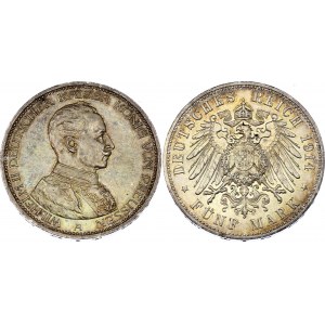 Germany - Empire Prussia 5 Mark 1914 A