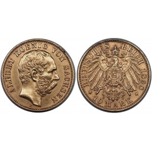 Germany - Empire Saxony 10 Mark 1898 E