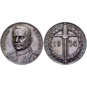 Germany - Empire Silver Medal General V. Emmich Conqueror of Luttich 1914
