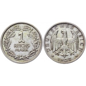 Germany - Weimar Republic 1 Mark 1927 J