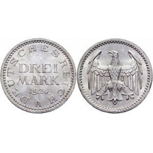 Germany - Weimar Republic 3 Reichsmark 1924 A
