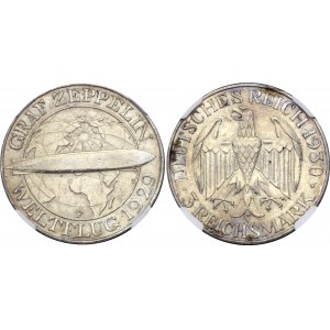 Germany - Weimar Republic 3 Reichsmark 1930 F NGC MS 62