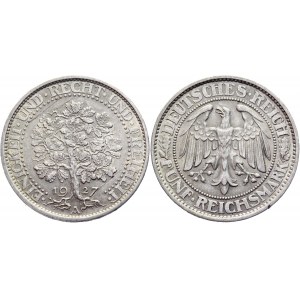 Germany - Weimar Republic 5 Reichsmark 1927 A
