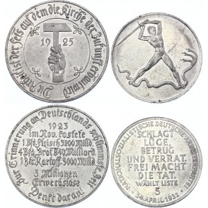 Germany - Weimar Republic 2 Aluminium Medals 1925 - 1932