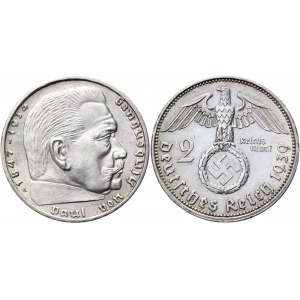 Germany - Third Reich 2 Reichsmark 1939 A