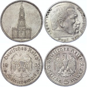 Germany - Third Reich 2 x 5 Reichsmark 1935 - 1936 A