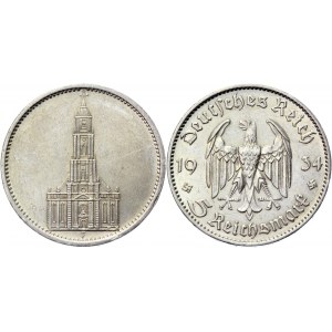 Germany - Third Reich 5 Reichsmark 1934 F Key Date