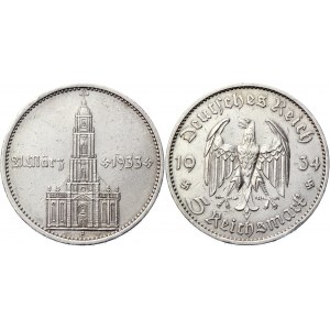 Germany - Third Reich 5 Reichsmark 1934 G