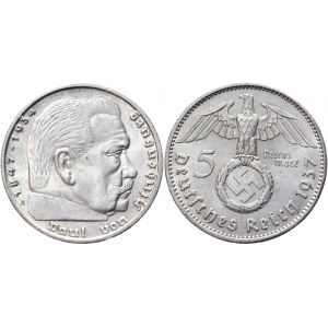Germany - Third Reich 5 Reichsmark 1937 A