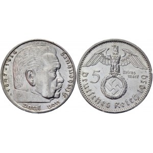 Germany - Third Reich 5 Reichsmark 1939 A