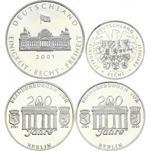 Germany Lot of 4 Silver Medals 1991 - 2005