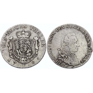 Poland Wurttemberg-Oels Thaler 1785 B