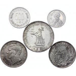 Romania Lot of 5 Coins 1941 - 2004