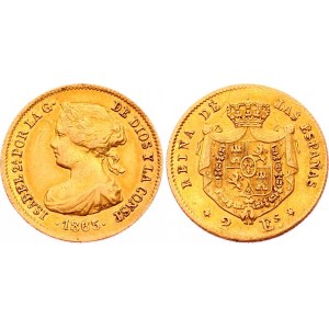 Spain 2 Escudos 1865