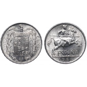 Spain 10 Centimos 1953