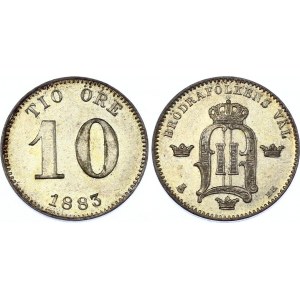 Sweden 10 Ore 1883
