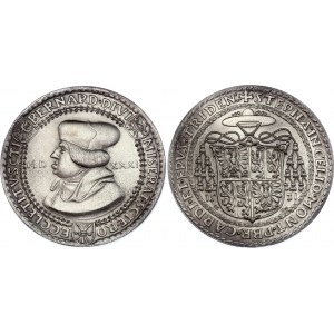 Switzerland Trient Medal Bernhard von Claes 1531 (ND) Restrike!