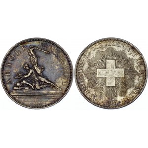 Switzerland 5 Francs 1861