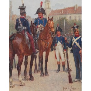 Jan CHEŁMIŃSKI (1851-1925), Alphonse-Marie Malibran, ARMIA KSIĘSTWA WARSZAWSKIEGO [L’Armee du Duche de Varsovie], Paryż 1913.