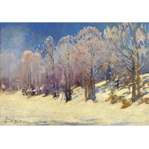 Julian FAŁAT (1853-1929), W zimowym słońcu