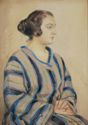 Stanisław ŻURAWSKI (1889-1976), Portret żony artysty, Stanisławy