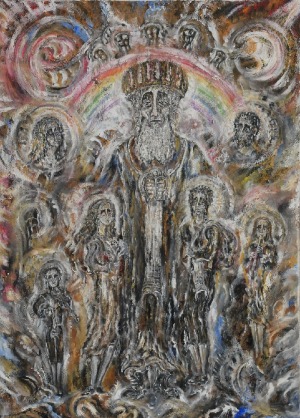 Zdzisław LACHUR (1920-2007), Judaica, z cyklu: Życie, 1989