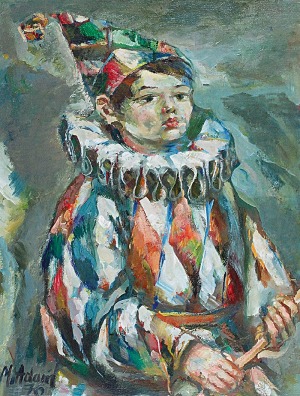 Marian ADAMCZYK (ur. 1938), Pierrot, 1976