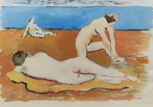 Roman SIELSKI (1903-1990), Kobiety na plaży, 1937