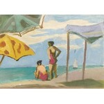 Roman SIELSKI (1903-1990), Pod plażowymi parasolami