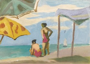 Roman SIELSKI (1903-1990), Pod plażowymi parasolami