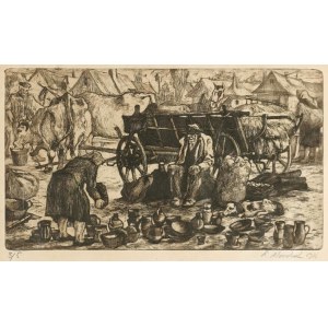 Charles MONDRAL (1880-1957), At the Market, 1926