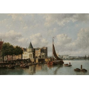 Johann Jakob Anton HILVERDINK (1837-1884), Nabrzeże w Amsterdamie