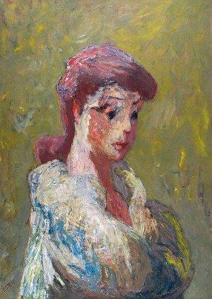 Henryk GOTLIB (1890-1966), Portret żony, lata 60. XX w.