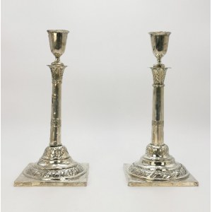 A pair of candlesticks