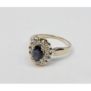 Bague avec saphir